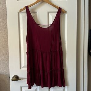 Wet Seal Flowy Red Dress, XL